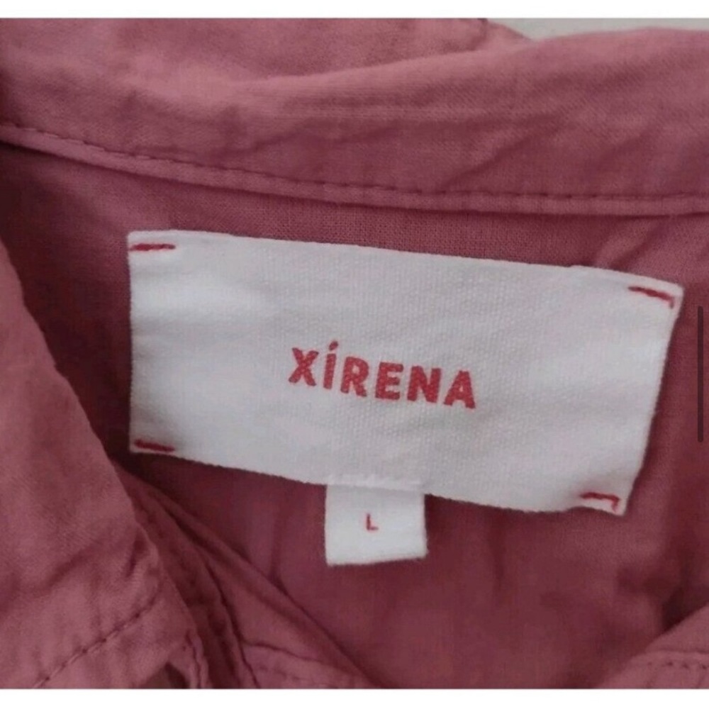 Xirena Split Open Back Button Up Blouse - image 6